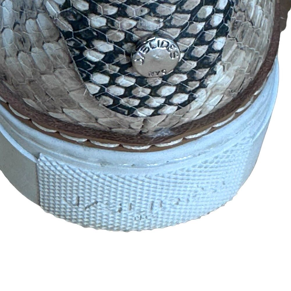J/SLIDES Sneakers Women's 6.5‎ M Maya Lace Up Platform Shoes Snakeskin Print View 5